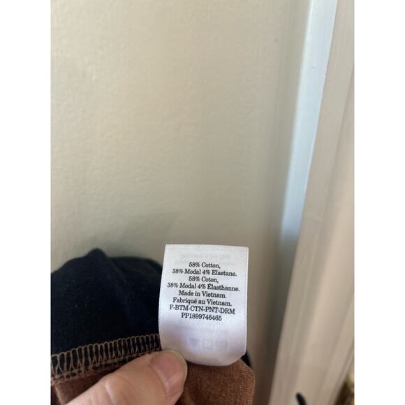 Everlane The Dream Brown Pull On Elastic Waist Trousers - Picture 6 of 8